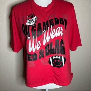 Champion Red and Black Georgia Bulldog Game Day Tee